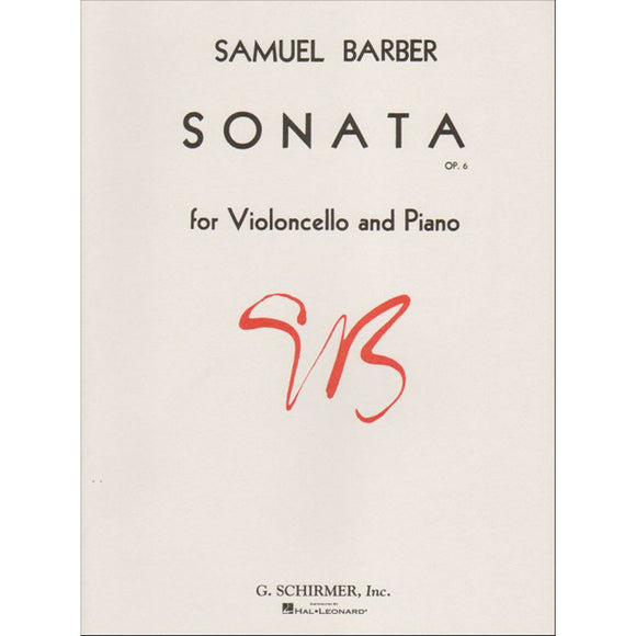 Barber Sonata Op. 6 for Cello and Piano