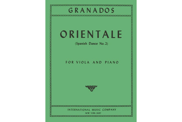 Granados-Orientale-(Spanish-Dance-No.2)-for-Viola-and-Piano